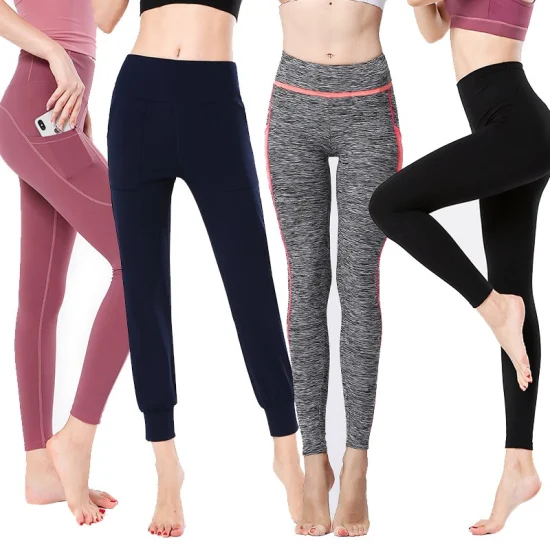 Pantaloni da yoga da palestra dimagranti a vita alta da donna