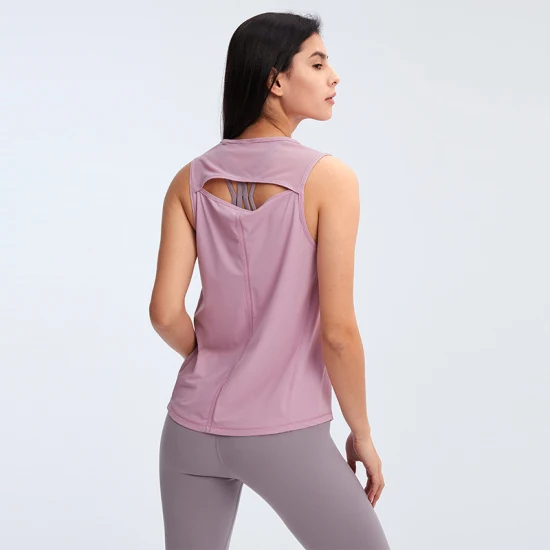 Xsunwing Athleisure Custom High Neck Gym Yoga Vest Camicetta da donna Top Running Sport Indossa abbigliamento da donna